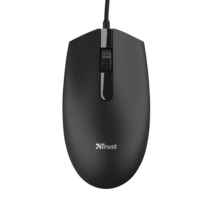 Trust Ratón TM-101 ECO Ambidextro 1200 DPI Negro